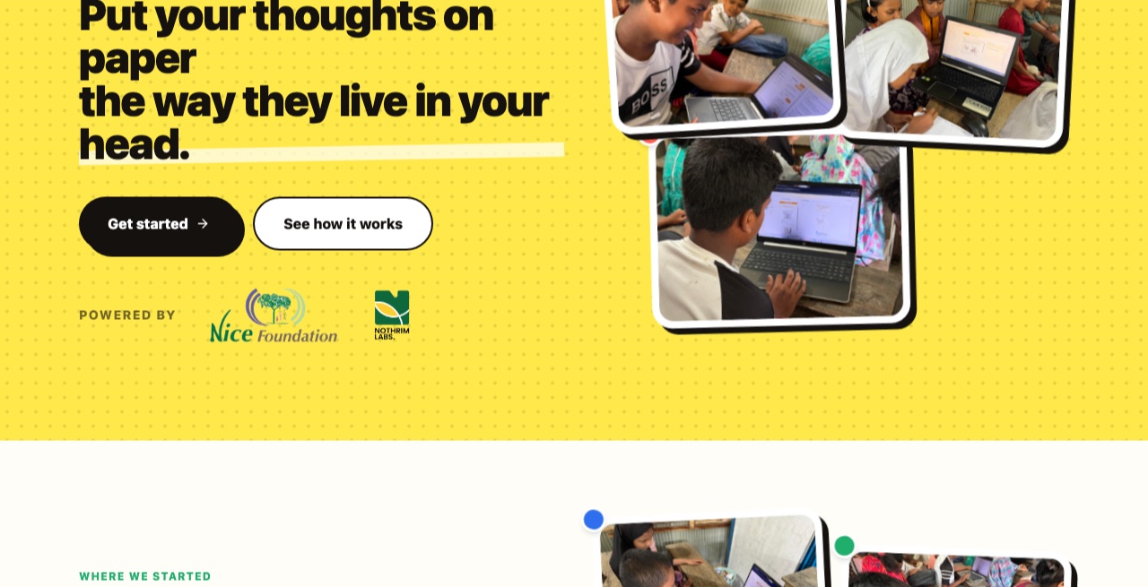 The anhik.ai web app at anhik.com, showing students working through lessons on shared laptops