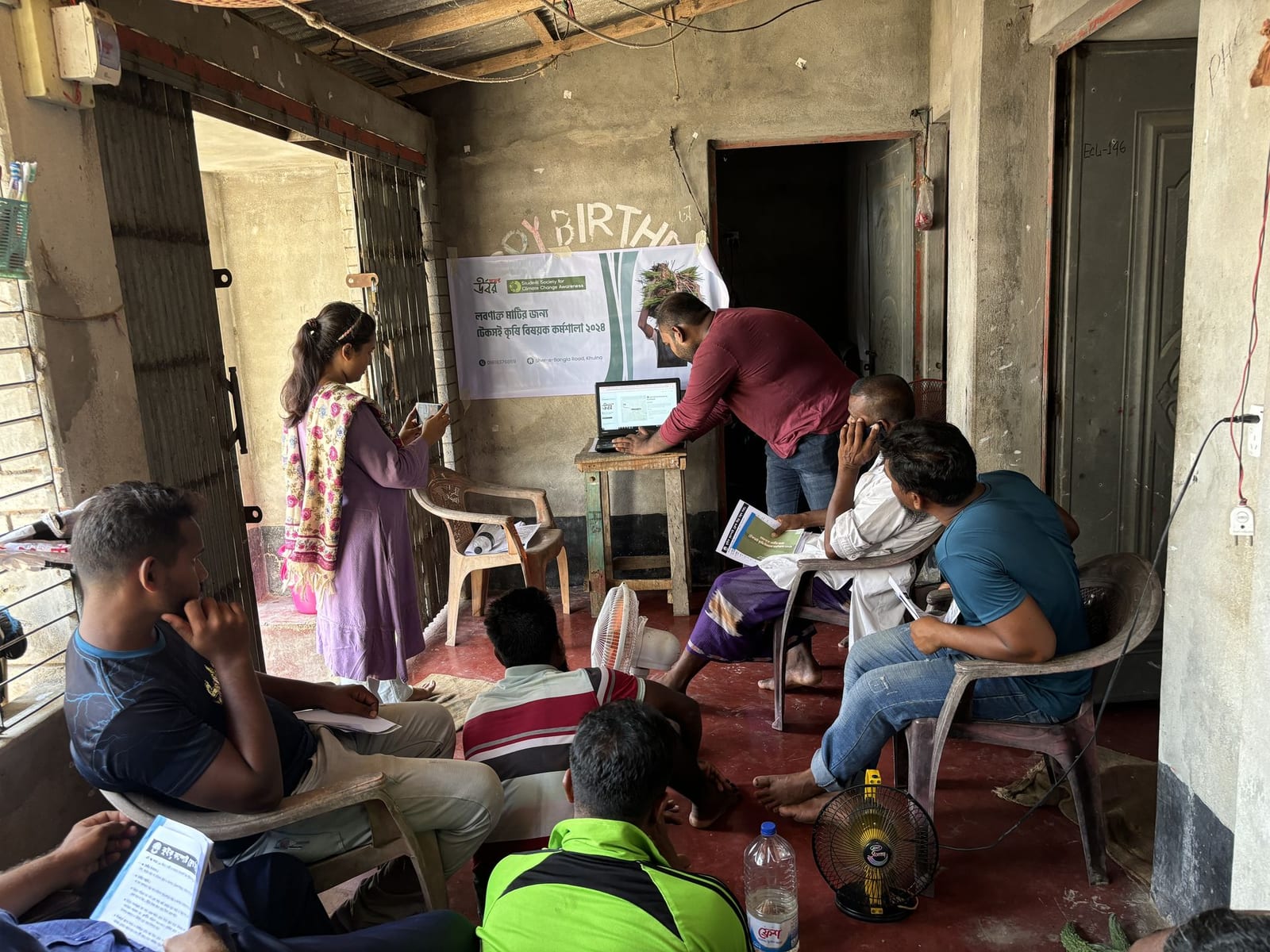 A saline-soil farming workshop in Khulna